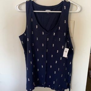 Navy Blue Tank Top